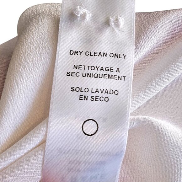 Frame 100% Silk Button Up White Blouse Sz S - Picture 9 of 10